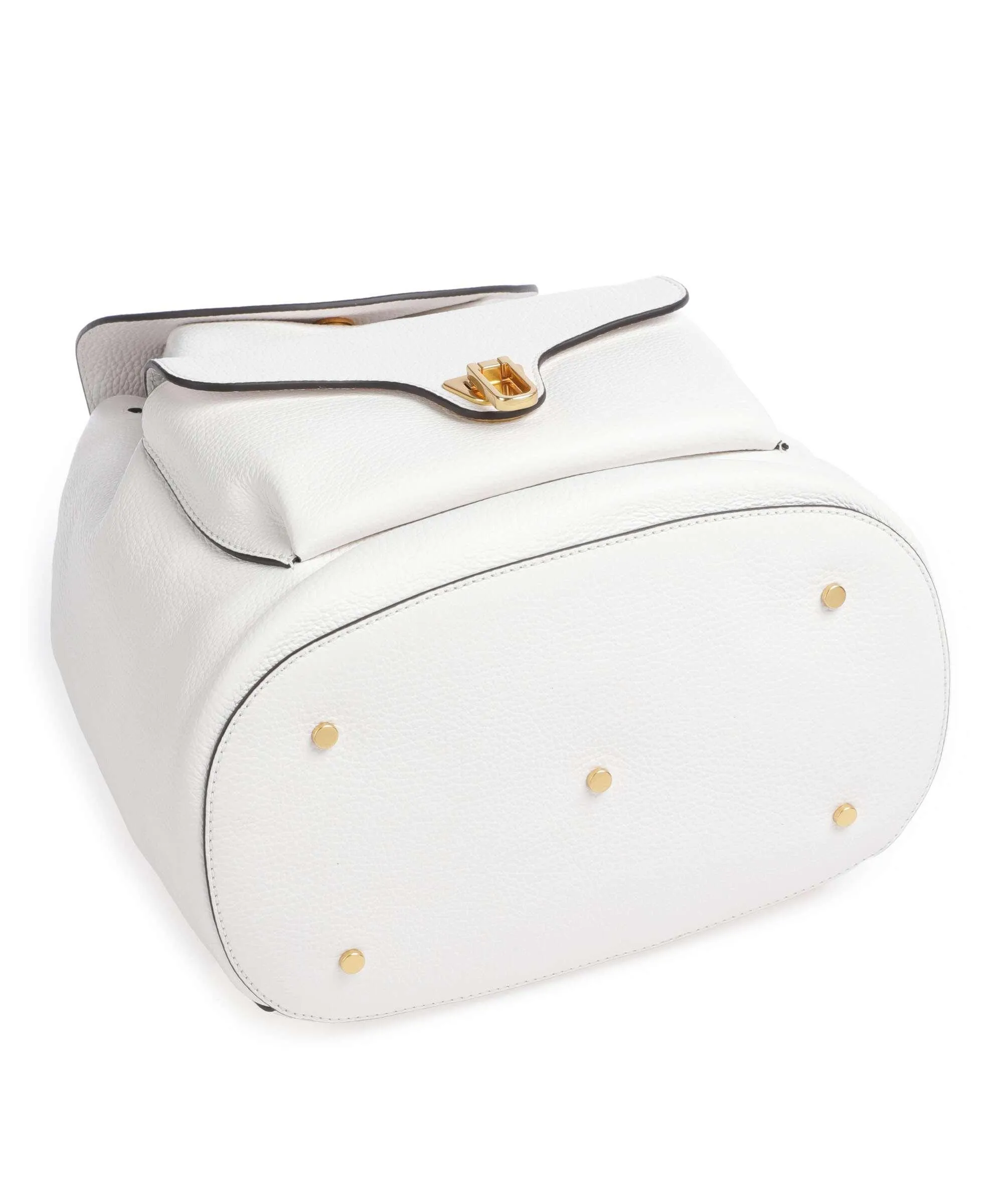  Coccinelle Beat Soft Zaino pelle granulata bianco  