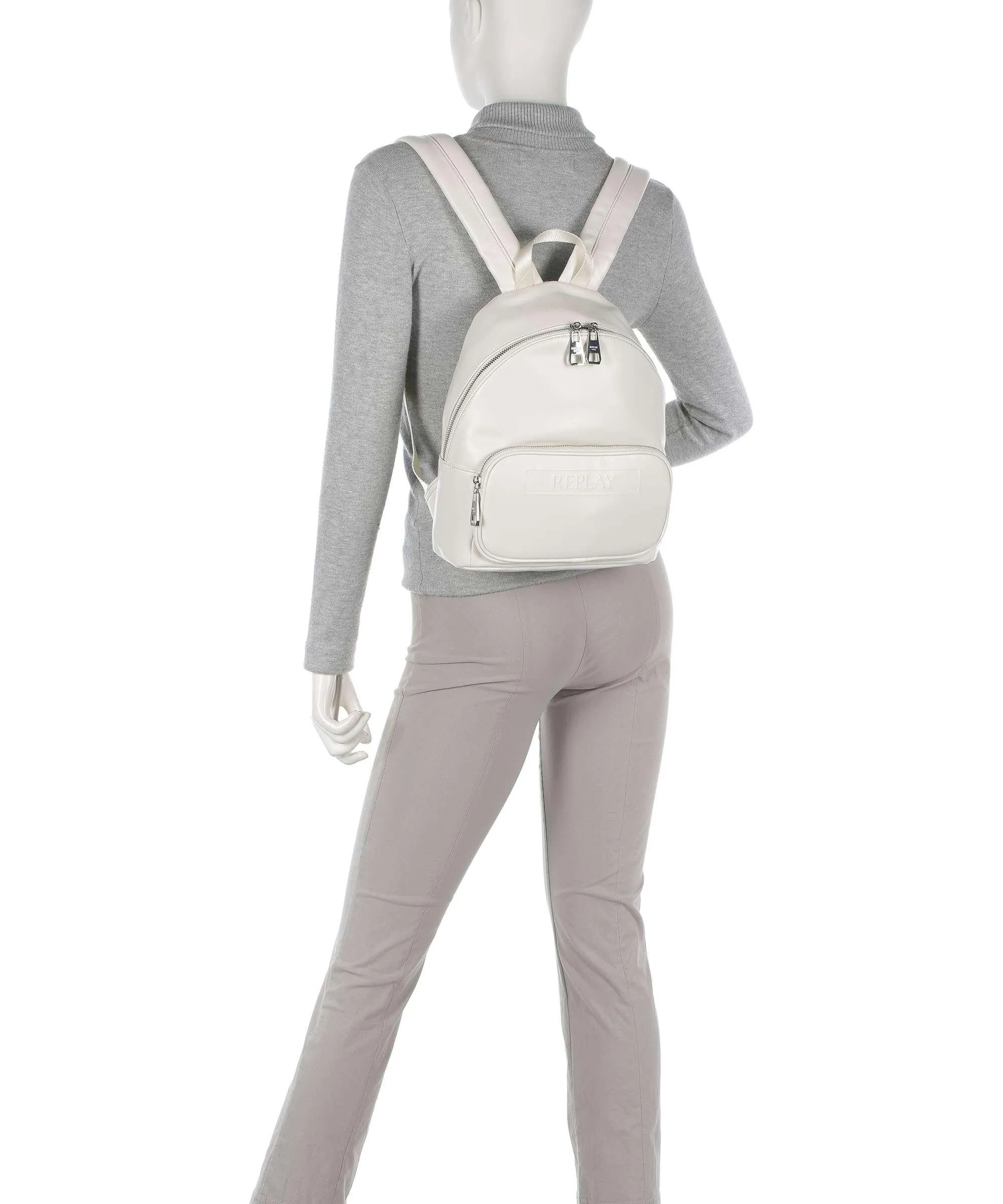  Replay Zaino pelle sintetica bianco  